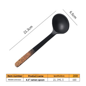 Bộ đồ ăn dã ngoại dùng một lần A5 Japandi 1 món, chất liệu melamine giả sứ, gồm bát mì và đĩa trái cây - Product Image 6