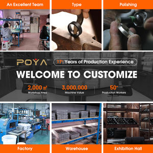 Anello Unisex Classico POYA 8MM in Carburo di Tungsteno con Intarsio di Turchese e Ami da Pesca, Regalo per Anniversario e Fidanzamento - Product Image 4