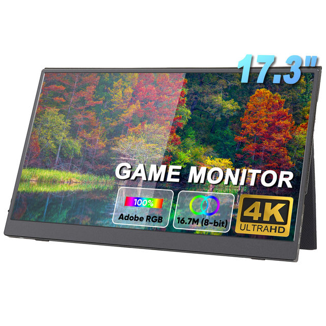 SIBOLAN 17.3 Inch 4K IPS LED HDR Freesync Triple Monitor Portable Eyecare Gaming Series for PC Laptop Phone X-box-Triple Screen
