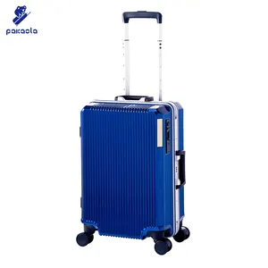 Багажный ПК материал, чемодан со скользкими колесами, бизнес-чемодан 20 дюймов, чемодан для переноски, алюминиевый чемодан для тележки