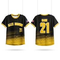 Kaus Softball Desain Tim Kustom Sublimasi Atasan Grosir Jersey Softball Softball