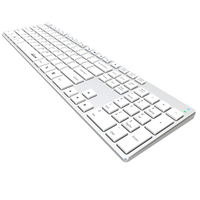 Clavier sans fil Ture BT8100 rechargeable BT 4.0 ultra-fin avec clavier multifonction à ciseaux ROHS