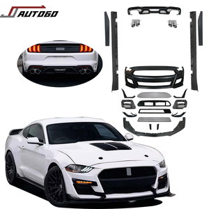 Kit de Carrocería para Ford <span class=keywords><strong>Mustang</strong></span> 2018-2023, Mejora a <span class=keywords><strong>GT500</strong></span>, Parachoques Delantero, Rejilla, Difusor Trasero, Tubo de Escape, Faldones Laterales - Product Image 1