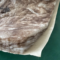 Rouleau de laine de verre ECO marron de 3,5 pouces R15, résistant au feu, avec revêtement en feuille, conforme à la norme canadienne ASTM E84, pour murs de bâtiments métalliques