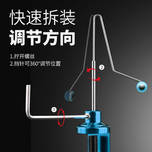 Aohu Hook Remover <b>Metal</b> Adjustable Direction Quick Release Fishing Tackle Accessory Tube <b>Packaging</b> - Product Image 3