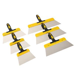 Espátula <span class=keywords><strong>de</strong></span> Acero Inoxidable Flexible <span class=keywords><strong>Tipo</strong></span> Cuchillo Plano con Mango <span class=keywords><strong>de</strong></span> Goma, Hoja <span class=keywords><strong>de</strong></span> 0.45mm <span class=keywords><strong>para</strong></span> Alisar Paneles <span class=keywords><strong>de</strong></span> Yeso y Acabado <span class=keywords><strong>de</strong></span> Pintura en <span class=keywords><strong>Paredes</strong></span> - Product Image 1