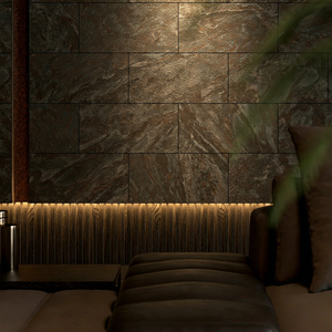 Panel Decorativo de Piedra Translúcida de 2820x1220 mm, Diseño Interior Minimalista, Líneas Limpias, Brillo Retroiluminado Sutil, Estética Moderna - Product Image 2