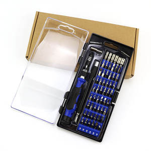 Juego de destornilladores multifuncionales de 60 piezas con mango antideslizante para reparación de teléfonos, computadoras y herramientas domésticas - Product Image 1