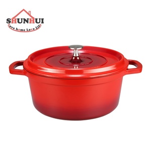 Casseroles 6 artistique en fonte et aluminium, ovales <span class=keywords><strong>pour</strong></span> <span class=keywords><strong>four</strong></span> néerlandais, couvercle en aluminium moulé, 30cm 5L, Pot en Stock - Product Image 3
