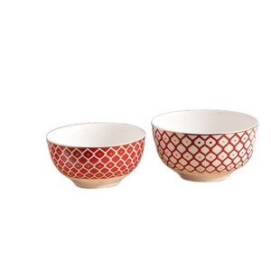 Red Line Porcelain Tableware Luxury Design for Restaurants and Weddings Includes Plates Bowls and <b>Cup</b> Kit - Product Image 5