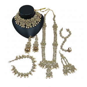 Elegant Fine Jewelry <b>Set</b> with Sparkling Austrian <b>Beads</b> Perfect for Bridal Wear, Weddings, and Special Occasions - Product Image 2