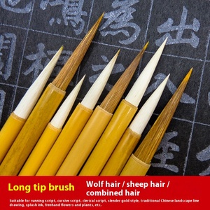 Vendita calda donnola/capelli di capra cinese pennello per calligrafia naturale colore bambù Weizhuang marca taglie S/M/L pennello - Product Image 2