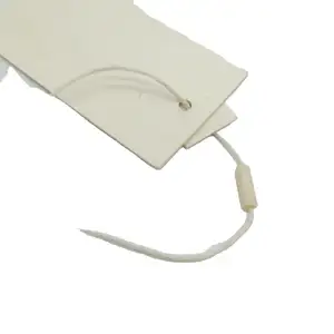 豪华厚纸服装吊牌: 带绳子的秋千吊牌，压花标签，服装配件价格标签