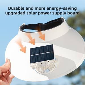 Детская летняя Солнечная Кепка с большими полями, USB-вентилятор для зарядки, ручная уличная охлаждающая Солнцезащитная шляпа для автомобиля и RV - Product Image 4