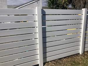 Panneaux de clôture en PVC semi-intimité <span class=keywords><strong>Showtech</strong></span> 6x8 pieds, résistants à la pluie et au vent, clôture de jardin en vinyle d'extérieur, panneaux durables - Product Image 4