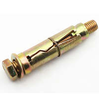 Ancres de fixation en acier au carbone galvanisé de qualité supérieure, 3 pièces, coquille extensible, plaquées zinc, M6, 3 pièces, pour le montage d'équipements de construction
