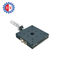 100x100mm Precision Manual Motion Linear Stage Thinner X Axis Translation stages Platform other optics instruments WM wanming