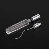 En stock, flacon de parfum personnalisé, mini flacon en verre transparent, atomiseur de parfum rechargeable, flacon d'emballage cosmétique