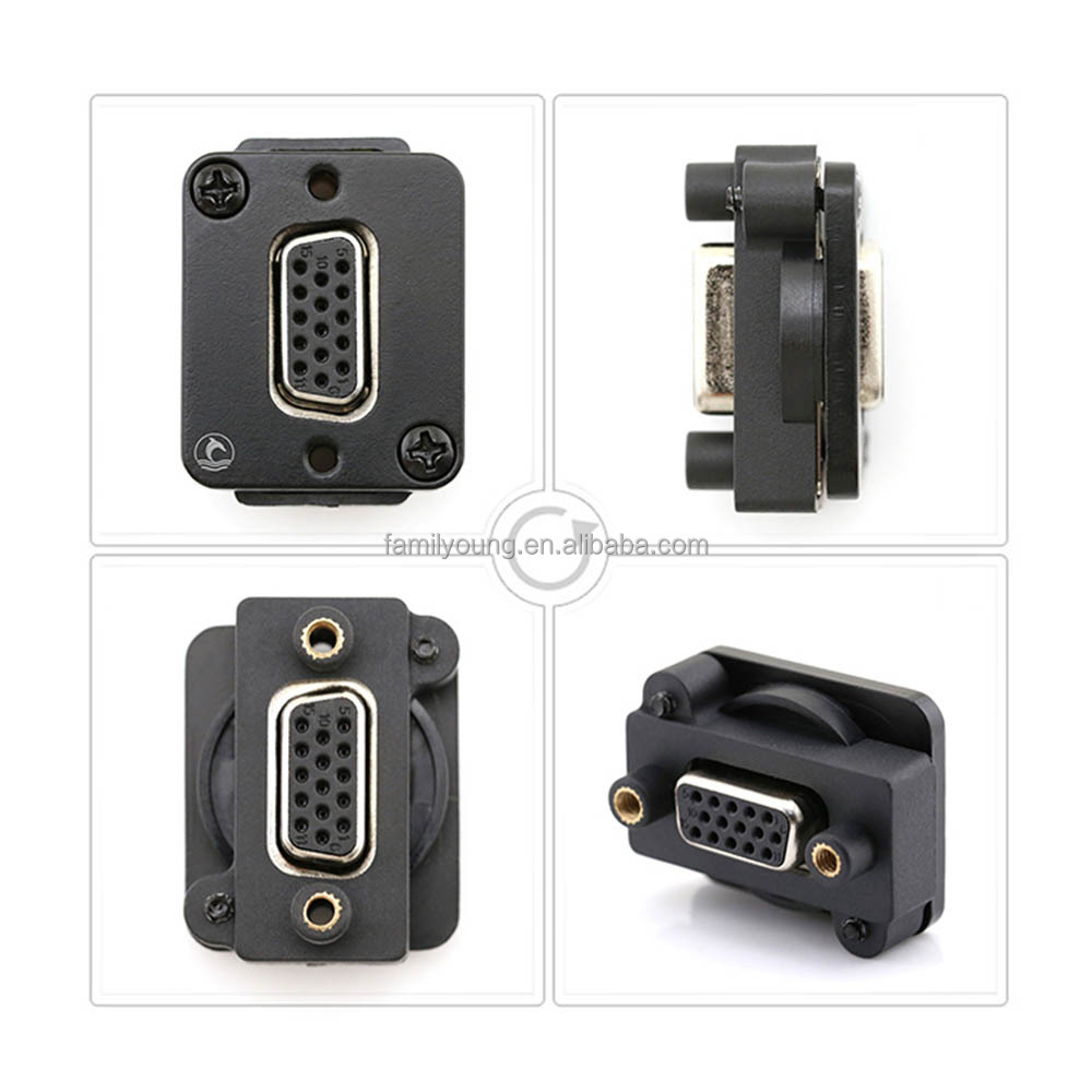 10 Connettori D-SUB VGA Femmina 15 Pin 3 File - Angolo Retto Per Montaggio PCB - Uxcell - Foto 2
