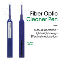 Kit de Limpieza de Fibra Óptica, Lápiz de Limpieza de Conectores LC de 1.25mm con un Solo Clic, Herramienta de Limpieza de Fibra Óptica