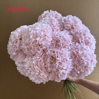 Bunga Hydrangea Sutra Dalian Chermy Warna Pink Muda, Ukuran Besar 18cm, Bunga Artificial untuk Dekorasi Pernikahan dan Acara
