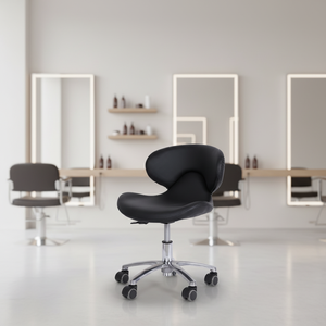 Fauteuil pivotant réglable en cuir pour salon <span class=keywords><strong>de</strong></span> beauté, manucure, coiffure, tatouage, usage domestique, petit fauteuil roulant pour dentiste, infirmière - Product Image 4