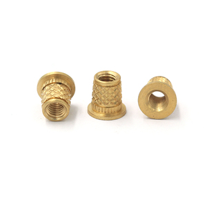 Precision M5 M6 Blind Insert Nuts OEM Service Plastic Insert Nut Brass Threaded Insert-M3/M4 Nuts Plated Finish