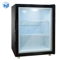 Congélateur à crème glacée de comptoir Operation Fast -18°C ℃ Jusqu'à -25 ℃   Petit congélateur vitrine pour crème glacée avec porte en verre, comptoir de travail pour gelato