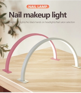Luz de manicura de uñas de media luna, lámparas de escritorio para salón LED, 25W, recepción, manicura, salón de uñas, lámpara de mesa LED - Product Image 6