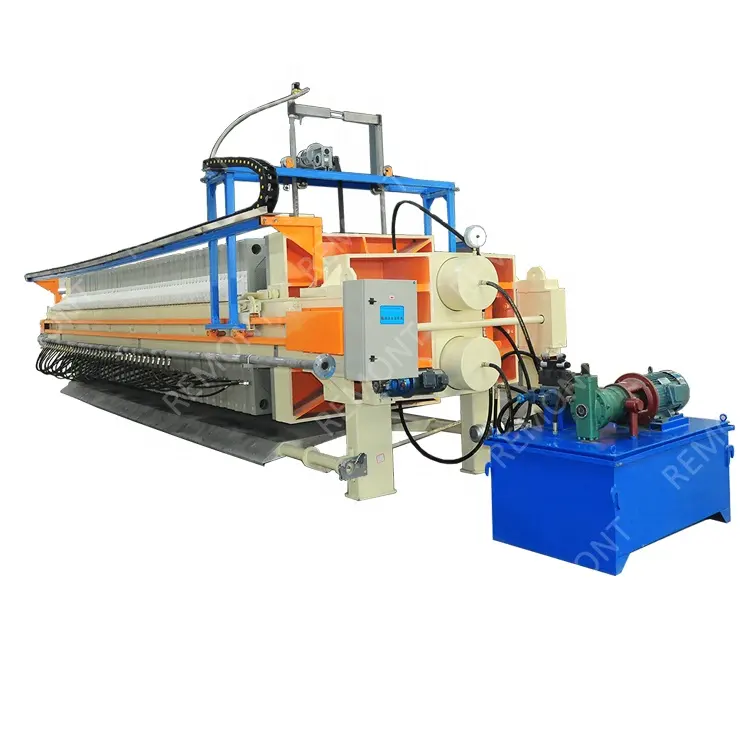 Prensa de filtro industrial para desaguar lodo de óleo de palma, máquina de prensagem de placa e estrutura