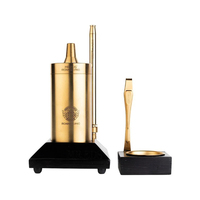 Mr.Eds E50 Iron Man Pro X Max Mirror Hookah Shisha Set Titanium Series