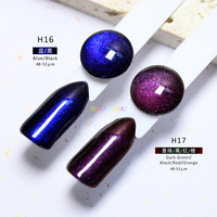 Hersteller Kosmetik Veganes Chamäleon Schwarz Blau Lila Pulver Farbwechselndes Metallisches Mica Perl-Pigment