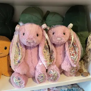 JiaCheng Modelo 8 Serie Bonnie Rabbit, Peluche de Algodón PP Rosa Claro con Forma de Corazón para Aliviar el Estrés, Regalo de Cumpleaños - Product Image 3