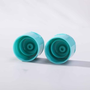 Tapón de rosca de plástico <span class=keywords><strong>azul</strong></span> 28 410 PP personalizado, tapón de una sola vez a prueba de manipulaciones con orificio pequeño, <span class=keywords><strong>tapa</strong></span> abatible para botellas - Product Image 4