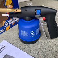 Meilleures ventes sur le marché européen : Chalumeau de découpe pour barbecue, pistolet à flamme au gaz butane, brûleur en fer avec valve en laiton