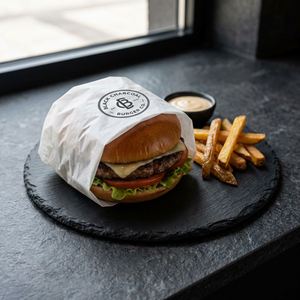 Papel de Embalaje de Alimentos Personalizado, Impermeable, Antigrasa y Antihumedad para Productos de Panadería, Bocadillos, Hamburguesas y Pan - Product Image 2
