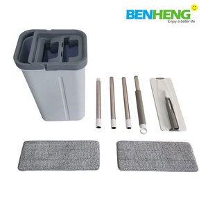 BENHENG Fregona Healthy Mobs, Juego de Trapeador <span class=keywords><strong>y</strong></span> Cubeta Giratorios <span class=keywords><strong>y</strong></span> Ajustables - Product Image 2