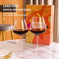 Verres à vin en cristal ultra-clair sur mesure en gros – Gobelet de dégustation moderne conique pour sommelier