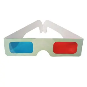 Gafas de realidad Virtual 3D de cartón, lentes de diferentes colores, baratas