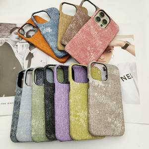 Coque de protection rigide anti-chute tendance pour iPhone 17 Pro, motif denim classique, demi-coque pour 15 Pro, et coque de protection tendance pour 16 Pro Max 16E - Product Image 1