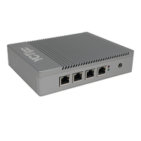 Router Firewall Pfsense LAN 4*2.5GbE Tanpa Kipas, Mini PC Industri, PC Embedded, RAM 8G, SSD 256G, HD VGA, Dual Display, Firewall Router