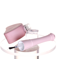 Rose de luxe personnalisée, conception de votre propre vernis à ongles en gel rose bouteille d'huile cosmétique en verre 8ml-15ml avec pinceau