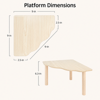 Platform Habitat Hewan Kecil dari Kayu untuk Hamster dan Gerbil