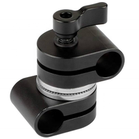 Pince pivotante en aluminium 6061 T6 usinée par CNC, 15 mm, 20 mm, 25 mm, 30 mm, pince pour tige avec bouton de verrouillage