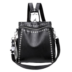 Wholesale Personality Rivet <b>Backpack</b>, New Korean Style Multifunctional Fashion Casual Travel Bag for Women Girls - Product Image 6