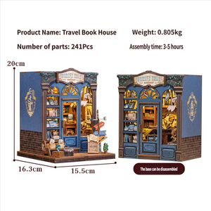 Sujetalibros Creativo de <span class=keywords><strong>Casa</strong></span> en Miniatura DIY, Decoración Artesanal para Estantería, Regalo Único para Amantes de los Libros, Adorno para Escritorio de Oficina en <span class=keywords><strong>Casa</strong></span> - Product Image 3