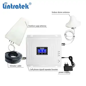 Lintratek üçlü bant 900 1800 2100 mhz güçlendirici celular 2g 3g 4g kw20c-gdw mobil sinyal arttırıcılar fikir hücresel tekrarlayıcı