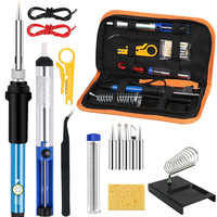 Fer à souder à température réglable 15 en 1 Kit de fer à souder numérique fers à souder électriques