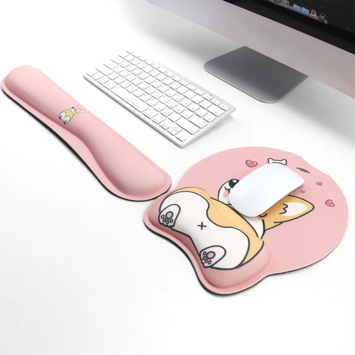 Computer Gaming Memory Foam And Supp Chest Muscle Man Mouse Pad 3d Wrist Rest Custom With