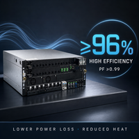 Système d'alimentation télécom 48V 300A, montage en rack 8U, redresseur intégré pour réseau de communication, station de base 5G